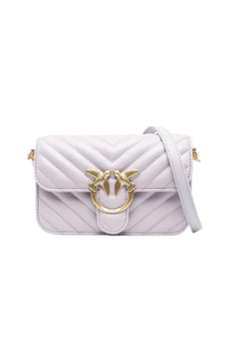 MINI LOVE BAG BELL CHEVRON - pommel grey