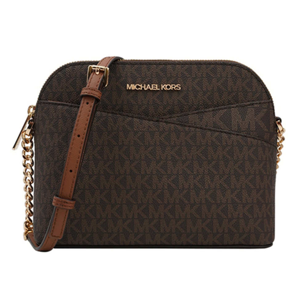 Сумка MICHAEL KORS MK Jet Set Travel LOGO PVC, 35F1GTVC6B-BROWN