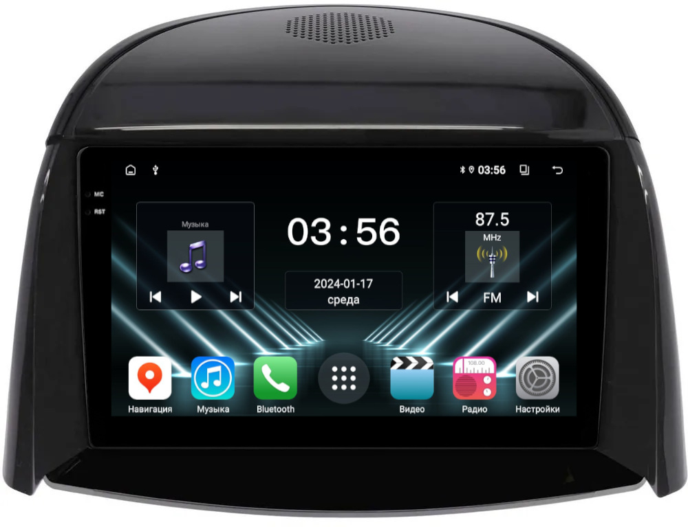 Магнитола для Renault Koleos 1 2008-2016 - FarCar DX329M монитор 9.5" IPS на Android 13, 4+64Гб, CarPlay