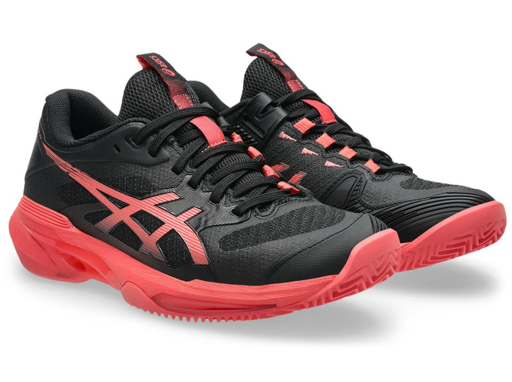 Женские теннисные кроссовки Asics Solution Speed FF 4 Clay - black/sienna