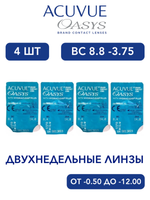 Двухнедельные контактные линзы Acuvue Oasys (4 линзы)