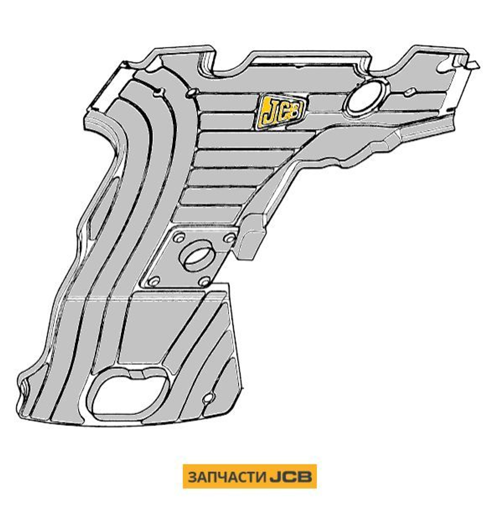 Коврик пола кабины JCB 331/45950