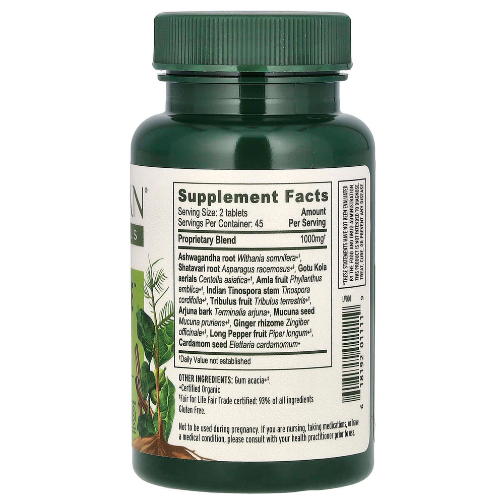 Banyan Botanicals, Stress Ease, 90 таблеток