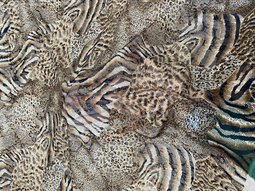 Сетка эластичная тигр/леопард микс. 0,5 м. Арт. TIU2010