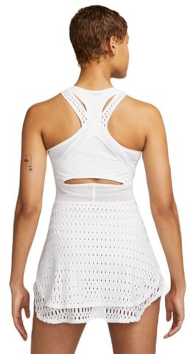 Теннисное платье Nike Court Dri-Fit Slam Tennis Dress - white/black