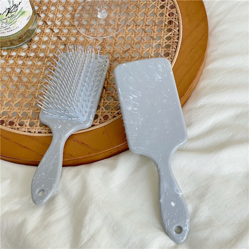 Расческа для волос, мрамор, голубой