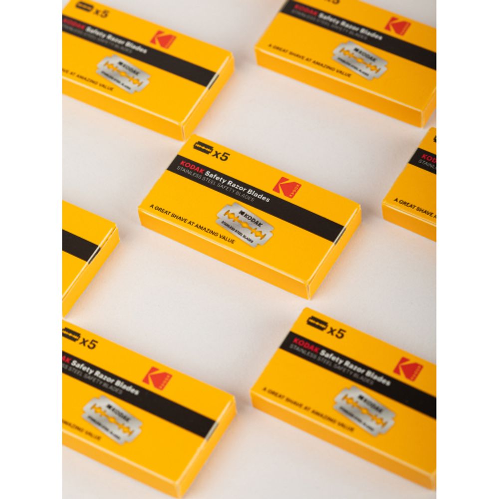 Сменные кассеты для бритья Kodak Double edge blade двухсторонние классические лезвия для Т-образных станков | Kodak