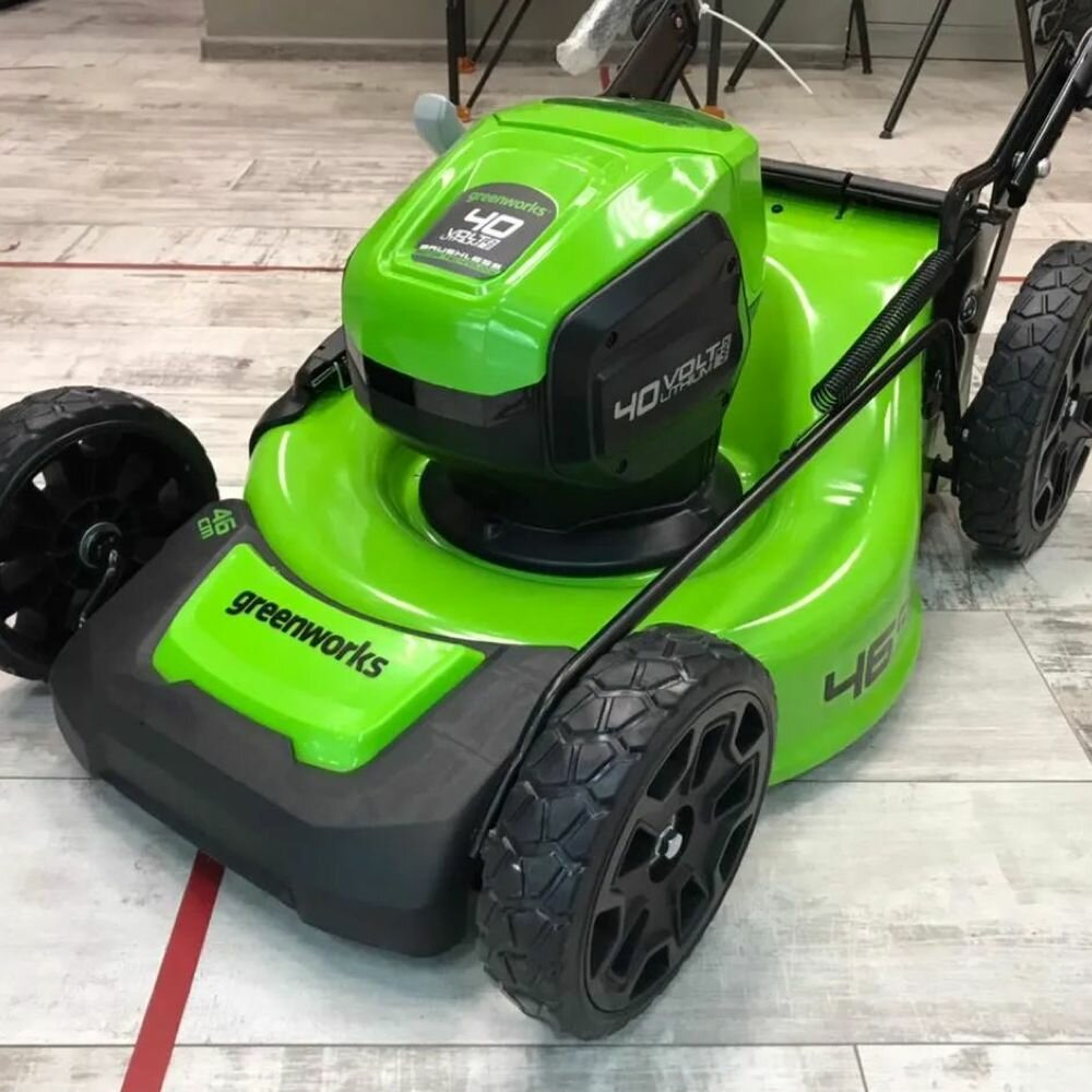 Газонокосилка аккумуляторная GREENWORKS GD40LM46HP 40В,46см,б/щ,без АКБ и ЗУ (2514407)