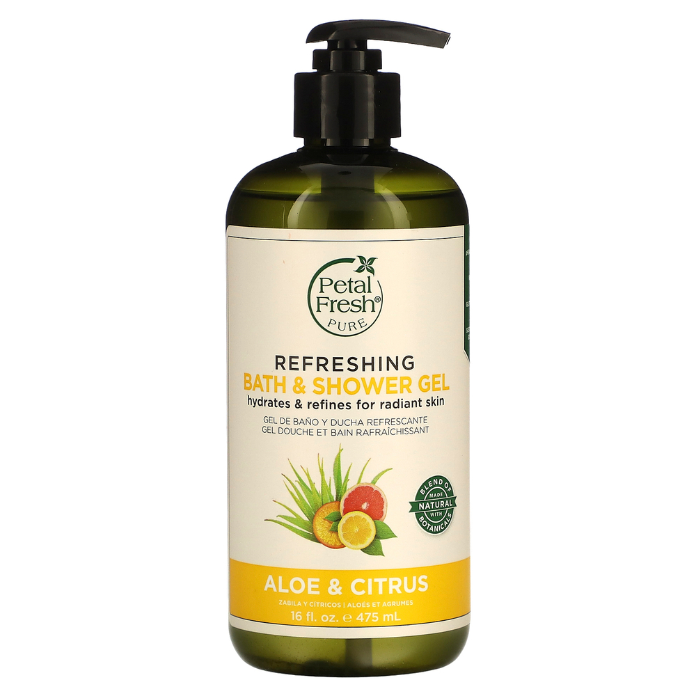 Petal Fresh, Чистый освежающий гель для душа и ванны, алое вера и цитрус, 16 жидк. унц (475 мл)