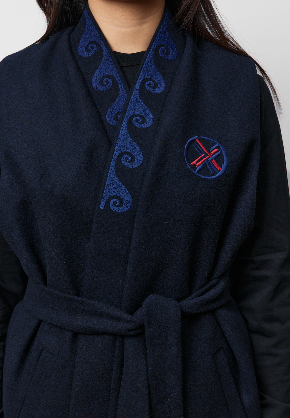 Жилет шерстяной OYU TOLQYN DARK BLUE