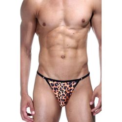 Мужские трусы тонги леопардовые Don Moris DM031646