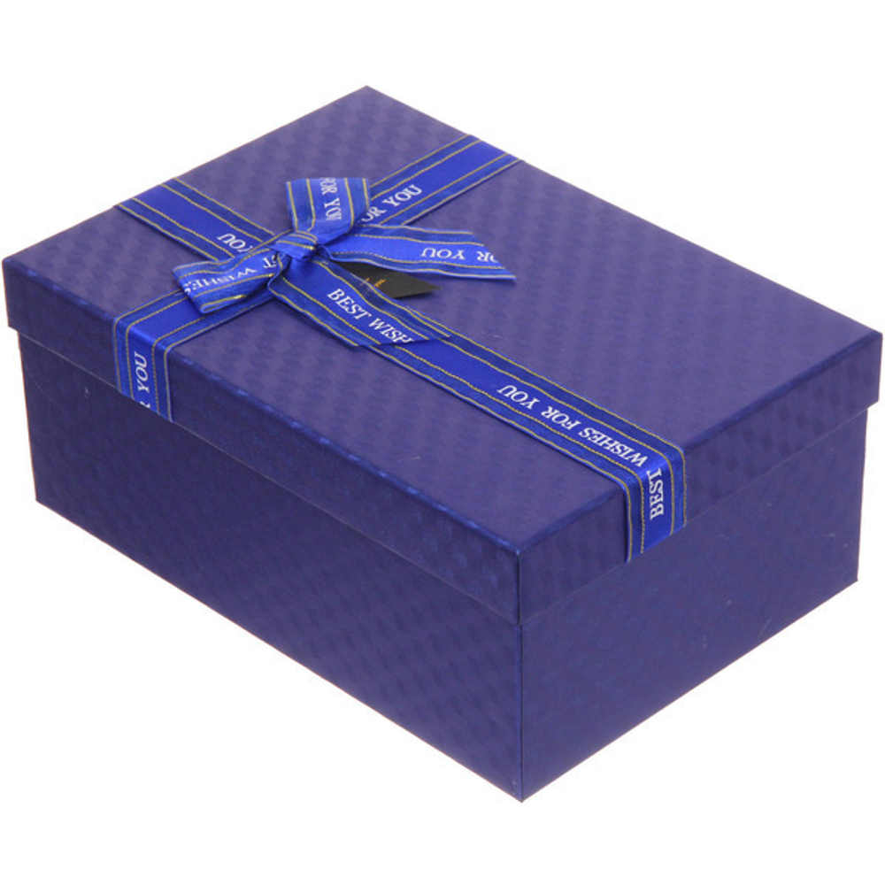 Коробка подарочная «Момент» 23*16*9,5 см, синий