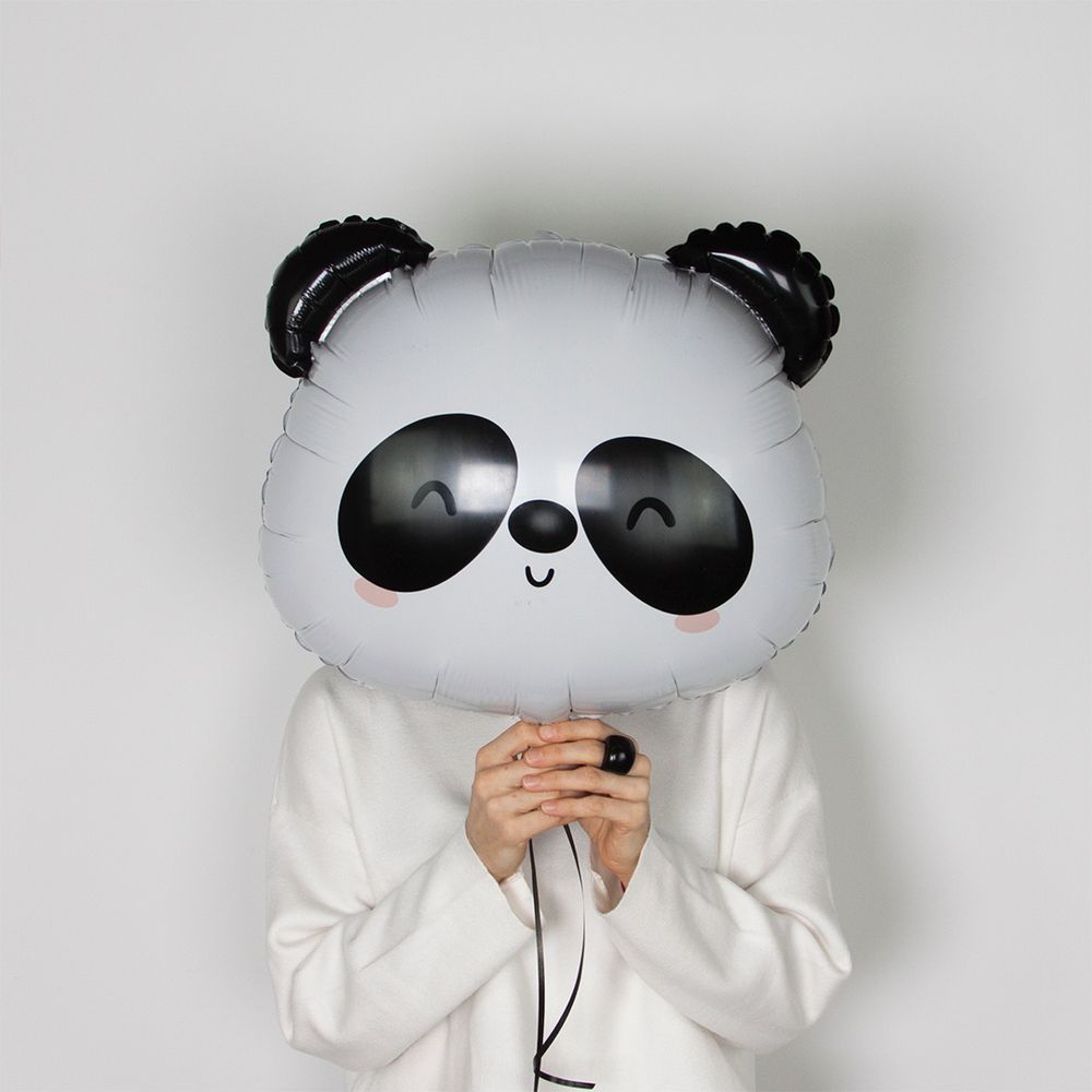 Шар (23''/58 см) Фигура, Голова, Милая Панда, 1 шт.