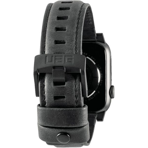 Ремень кожаный UAG для Apple Watch 44/42 черный (Black)