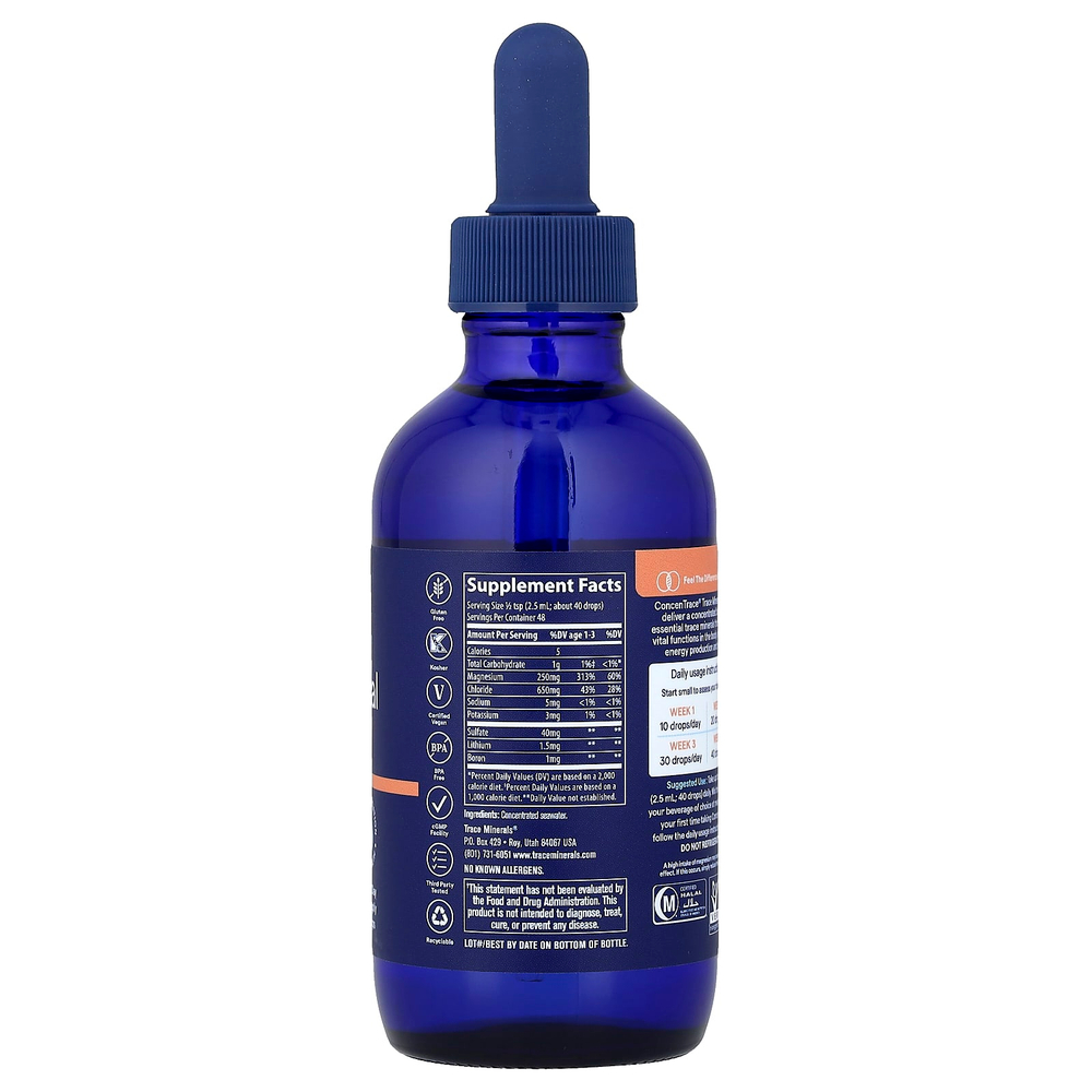 Trace, ConcenTrace, микроэлементы в каплях, 118 мл (4 жидк. унции)