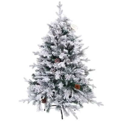 Елка «Заснеженная принцесса» 120 см, ПВХ, леска, резина с белым напылением (355 веток)