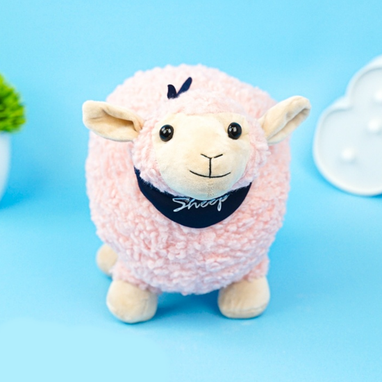 Мягкая игрушка Sheep Овечка розовый, 30 см