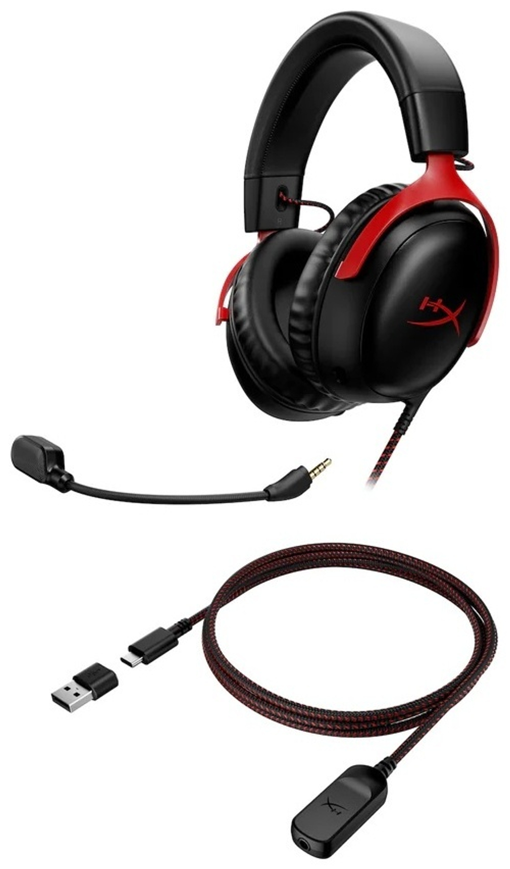 Наушники HyperX Cloud III черно-красный