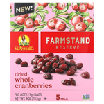 Sun-Maid, Farmстандарт Reserve™, сушеная цельная клюква, 5 пакетиков по 23 г (0,8 унции)