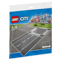 LEGO City: Дорога и перекрёсток 7280 — Straight and Crossroad Pieces — Лего Сити Город