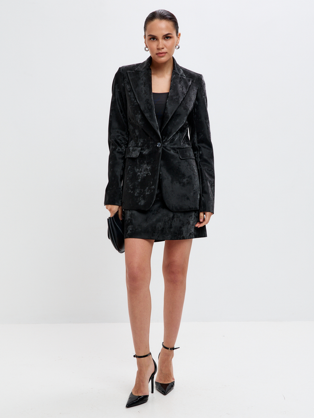 Жакет Скарлет из экокожи в оттенке опал