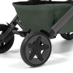Детская прогулочная коляска Joolz Aer 2 с бампером и реверсивным блоком Forest Green