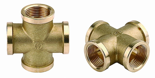 Крестовина GENERAL FITTINGS латунь, г/г/г/г, 3/4″