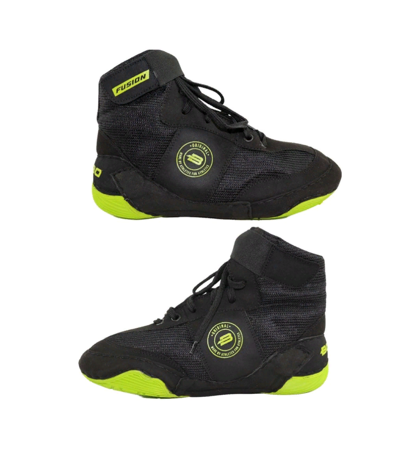 Борцовки BoyBo Fusion, черно-зелёные