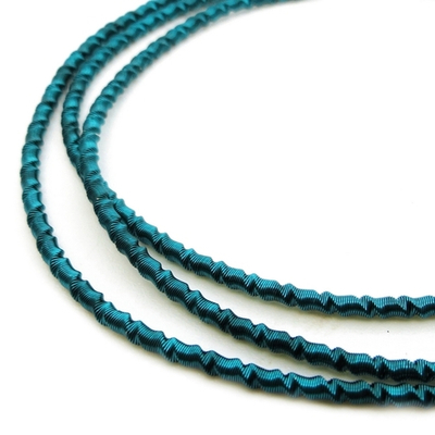 Канитель мягкая, фигурная KAN/LB, 2 мм, матовый, водная синь