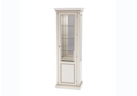 FLORENCE Витрина 1ств. со стекл. бок. с зеркалом и подсветкой (правая) Арт. 540