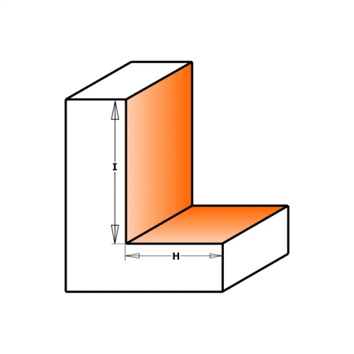 Фреза для выборки четверти c подшипником S=12 D=50x8x22,2 CMT 935.990.11