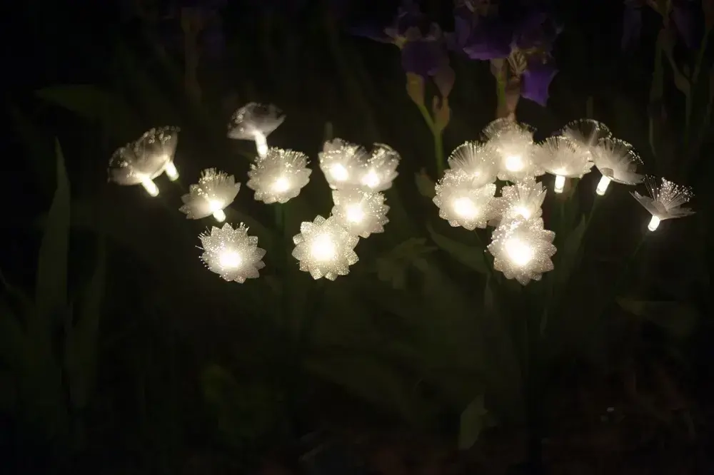 Светильник на солнечной батарее уличный беспроводной / Сакура 2 шт