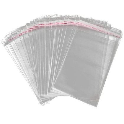 БОПП пакет упаковочный со скотч клапаном 15*45