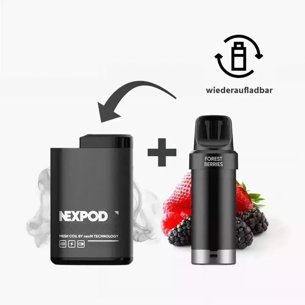 nexPOD Prefilled Pod Kit - Forest Berries (5% nic)