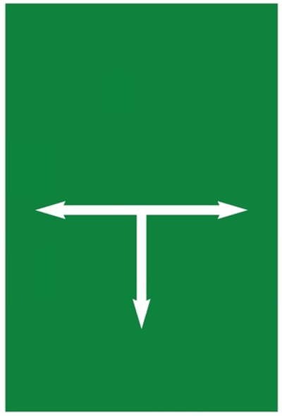 Табличка-указатель расположения подземных сетевых устройств, зеленый