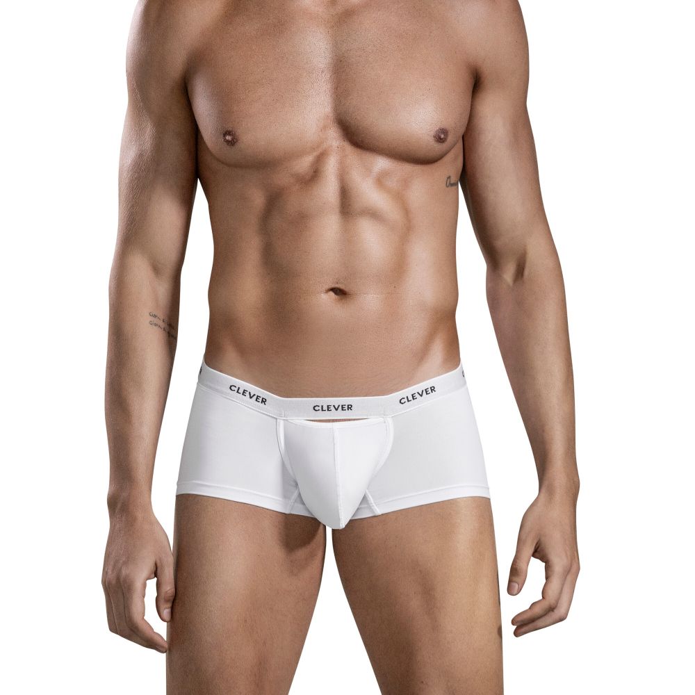 Мужские трусы хипсы белые Clever LUXURY TRUNKS 167701