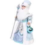 Дед Мороз музыкальный «Волшебный шар» в голубой шубке 40 см