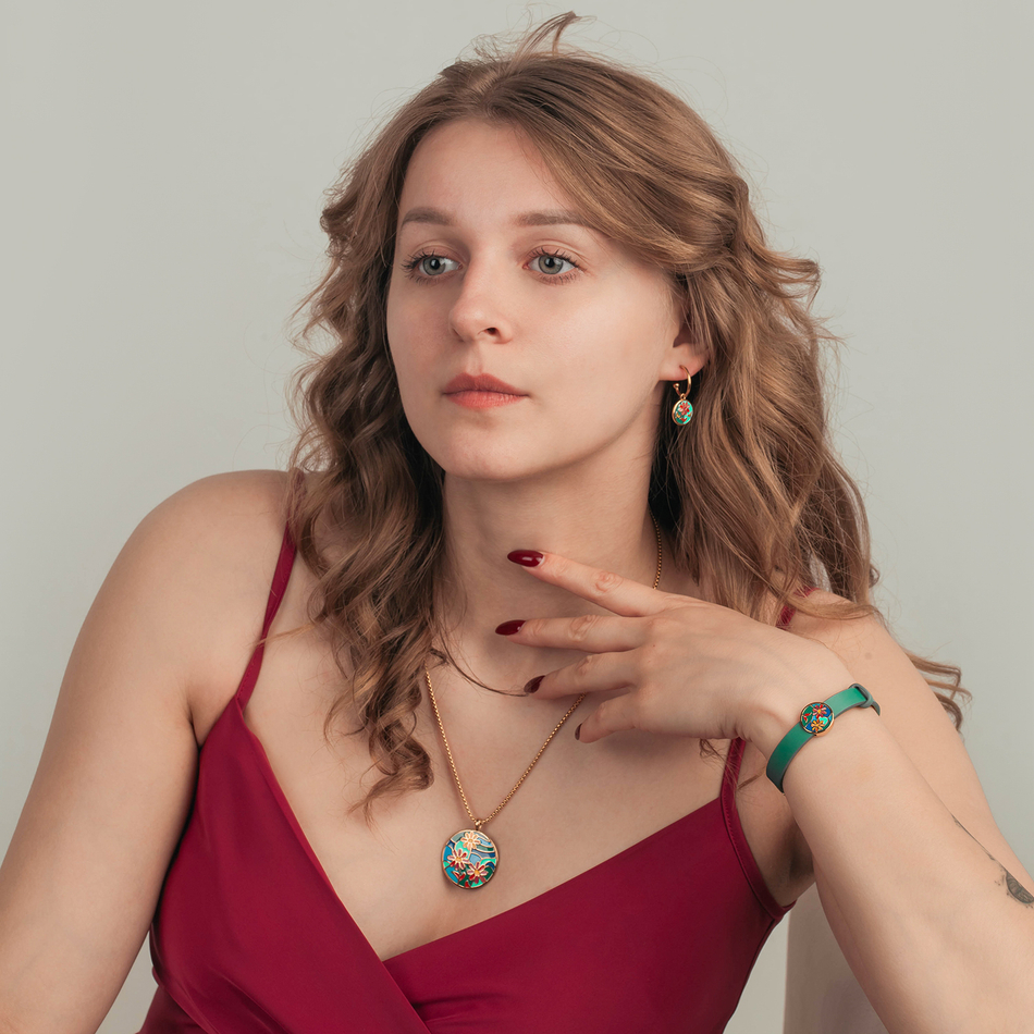 Серьги Fiore Luna AE03790-2 G
