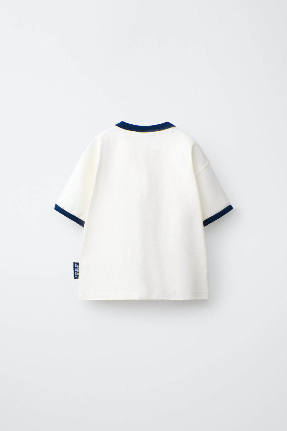 ZARA ФУТБОЛКА С НАШИВКОЙ «ЗВЕЗДА», БЕЛЫЙ
