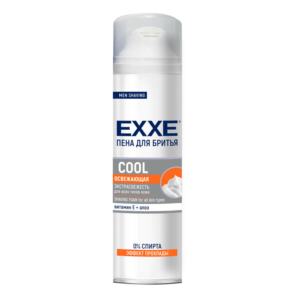 EXXE Men Пена для бритья Cool, освежающая, 200 мл