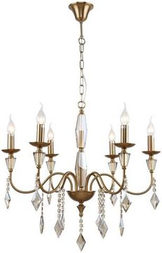 Люстра подвесная 6*Е14 1053/05/06P бронза Grace Stilfort