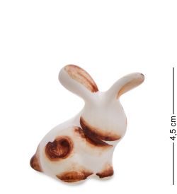 ГЛ- 846 Фигурка «Зайчонок» цв. (Гжельский фарфор)