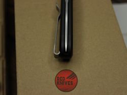 Нож Pro-Tech PDW Invictus Black - черная рукоять, красная кнопка