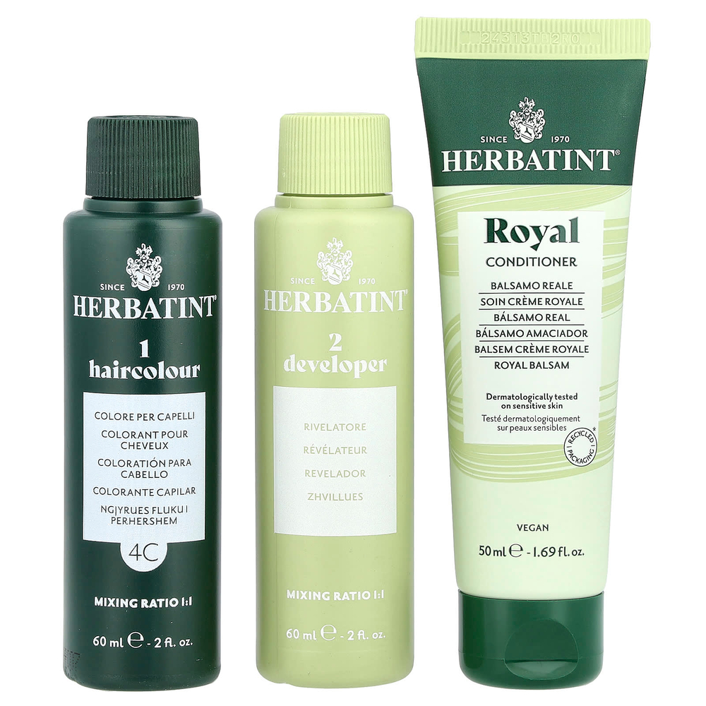 Herbatint, стойкая гель-краска для волос, 4C, пепельный каштан, 135 мл (4,56 жидк. унции)