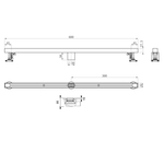 Душевой трап 60 см WONZON & WOGHAND, Брашированное золото (WW-65406T-BG)