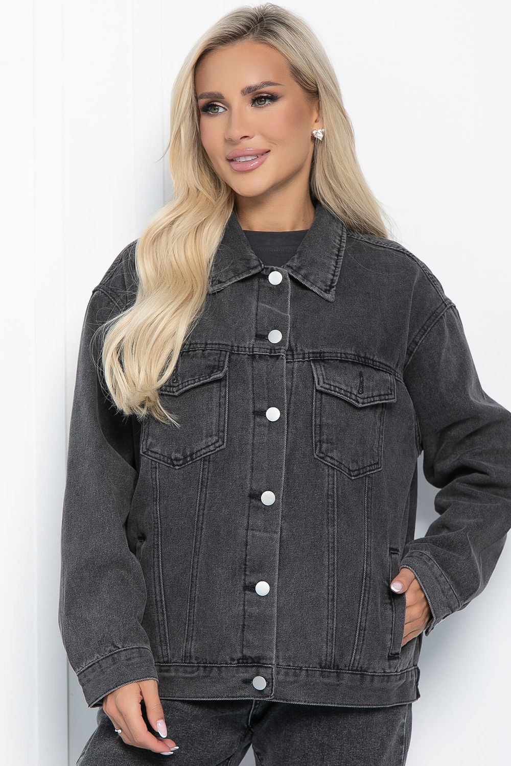 Жакет джинсовый Оклахома (серый) Б11178 LT Collection