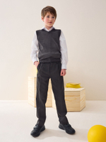 Брюки школьные для мальчика Next 676-121, Темно-серый