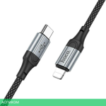 Кабель Hoco X102 Type-C Lightning 1м черный