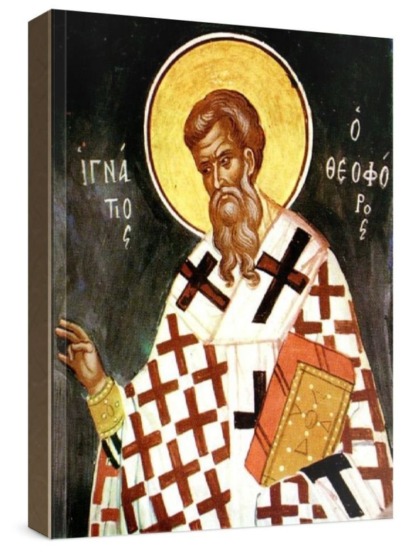 Игнатий Богоносец (рукописная икона)