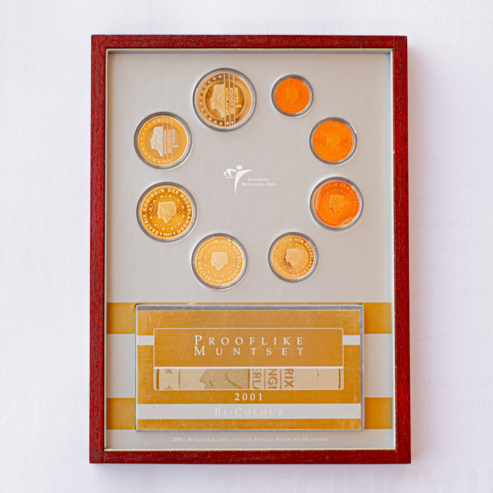 Netherlands 2001 Prooflike Coin Set